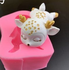 Khuôn Silicon - Động Vật - Hươu Nai Tuần Lộc Noel - Nằm Úp