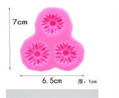 Khuôn Silicon - Hoa Cúc Dẹp 3c - 1cm