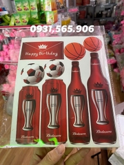 Phụ Kiện Set Cắm Giấy Trang Trí Bánh - giày son nước hoa đồng hồ