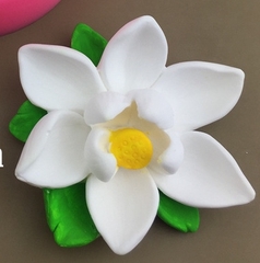 Khuôn Silicon - Hoa Sen Thái Nở - Sen 6.4cm Kèm Lá