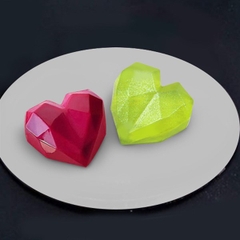 Khuôn Silicon - Trái Tim Kiểu - 6c Kim Cương 6.5cm