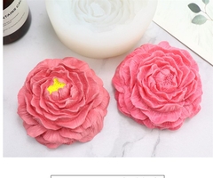 Khuôn Silicon - Hoa Mẫu Đơn - 9cm - Nhụy Xòe