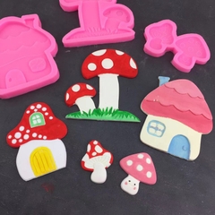 Khuôn Silicon - Rau Củ - Nấm - Lớn Nhỏ 9.2cm Cỏ 2c