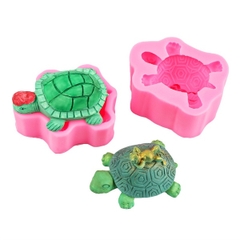 Khuôn Silicon - Biển - Rùa - Rùa Cõng Ếch 8cm