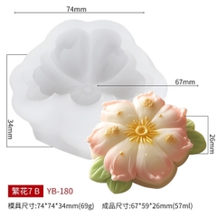 Khuôn Silicon - Hoa Mai Đào Nằm - Yb-180