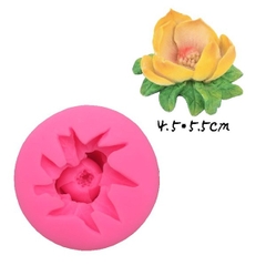 Khuôn Silicon - Hoa Lan - 5cm - Nhô Kèm Lá