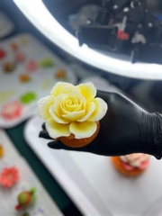 Khuôn Silicon - Hoa Hồng Nở - 9.5cm - 6 Cánh