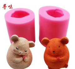 Khuôn Silicon - Động Vật - Chuột Set 2c - Điệu Đà 6.5cm