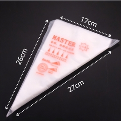 Bọc Túi Bao - Túi Nilong Bắt Kem Size 17x26cm Set 100