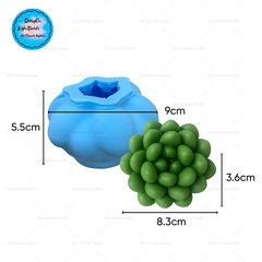Khuôn Silicon - Sen Đá Nở - Sen Đá Đất 8.3cm Khuôn Trắng
