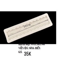 Khuôn Silicon - Viền Chuỗi Họa Tiết - Đá Sóng 16cm