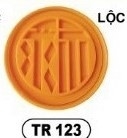 Khuôn Ấn Xôi - Tròn VT - 10cm - Lộc - Hán