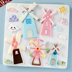 Khuôn Silicon - Cối Xây Gió To 11cm