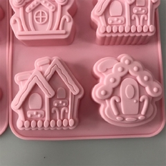 Khuôn Silicon - Ngôi Nhà - Vĩ 6 Nhà