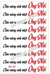 Decal Chủ Đề Sinh Nhật - DSN - DSN67