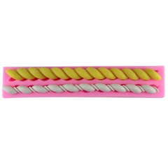 Khuôn Silicon - Viền Chuỗi Dây - Xoắn Hủ Vàng 2c - 21cm