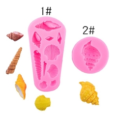 Khuôn Silicon - Sinh Vật Biển TH - Sò Ốc - 10c