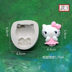 Khuôn Silicon - Mèo Kitty - Mẫu 3