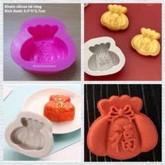Khuôn Silicon - Túi Vàng - 6.8cm Nằm