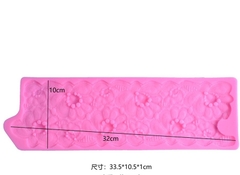 Khuôn Silicon - Viền Mảng Họa Tiết - Hoa Mai 33x10cm