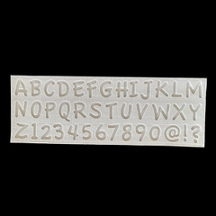 Khuôn Silicon - Chữ Số - 4cm - Nét Nghiêng