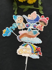 Set Cắm Em Bé Phụ Kiện Trang Trí Bánh - embexanhchudit