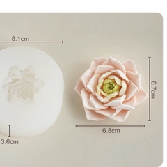 Khuôn Silicon Hoa Hồng - Hồng Tầng Cánh Thẳng 6.5cm