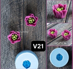 Combo 2 Khuôn Silicon Hoa Cúc - Xoay -M9M10- Shc