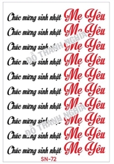 Decal Chủ Đề Sinh Nhật - DSN - DSN72