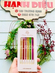 Nến Cắm Màu Cao Cấp Phụ Kiên Trang Trí Bánh