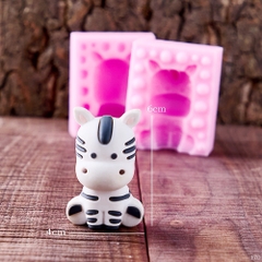 Khuôn Silicon - Động Vật - Con Ngựa Vằn 2 Mảnh 6cm