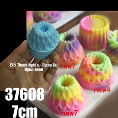 [10 cup] Khuôn Silicon - Cup Set 7cm - M18 - Giọt