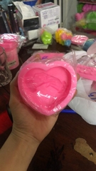 Khuôn Silicon - Em Bé - Bàn Tay Đeo Nhẫn Tim 7.5cm