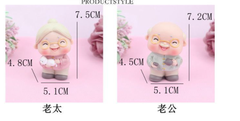 Set Ông Bà Thọ Phụ Kiện Trang Trí Bánh