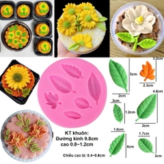 Khuôn Silicon - Lá 3-4.8cm- TH 6c Nhọn