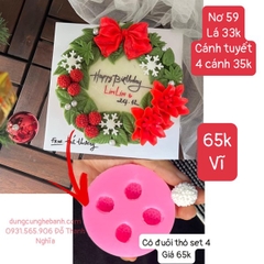 Khuôn Silicon - Cỏ Đuôi Thỏ 4c