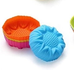 [10 cup] Khuôn Silicon - Cup Set 7cm - M11 - Hướng Dương