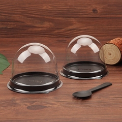 Hộp Nhựa - Tròn B1085R Nắp Mô - 9cm Cao 8cm
