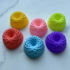 [10 cup] Khuôn Silicon - Cup Set 7cm - M02 - Thủng