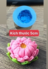 Khuôn Silicon - Sen Hoàng Gia - HOA TRUNG 5CM - HOA TRUNG 5CM
