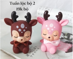 Cặp Tuần Lộc Cute Phụ Kiện Trang Trí Bánh