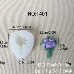 Khuôn Silicon - Chùm Hoa Mẫu Đơn - Kèm Lá