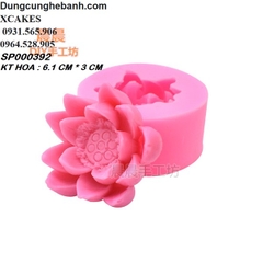 Khuôn Silicon - Hoa Sen Thái Nở - 6.1cm - 2T - Trung Nhụy