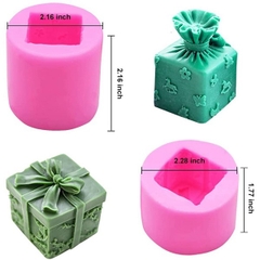 Khuôn Silicon - Hộp Quà - Nơ Gói HOT - 5.5cm