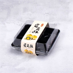 Hộp Nhựa - Vuông FG134 - Đen 4 Ngăn