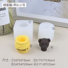 Khuôn Silicon - Động Vật - Gấu Honey 3.5cm