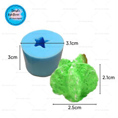 Khuôn Silicon - Sen Đá KHÍA - 2.8cm - 5 Khía