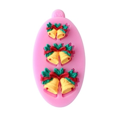 Khuôn Silicon - Noel - Cái Chuông Nơ TH 3c