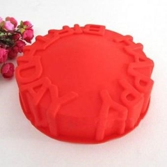 Khuôn Silicon - Đế - Chữ Happy Birthday Tròn 20 Cm