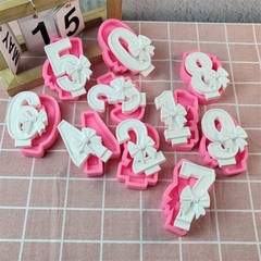 Khuôn Silicon - Số Nơ 0-9 - Số 3